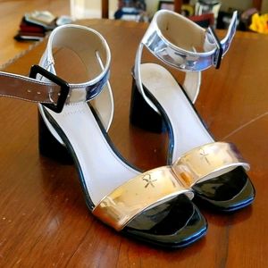 Guess sandals - copper, black and silver